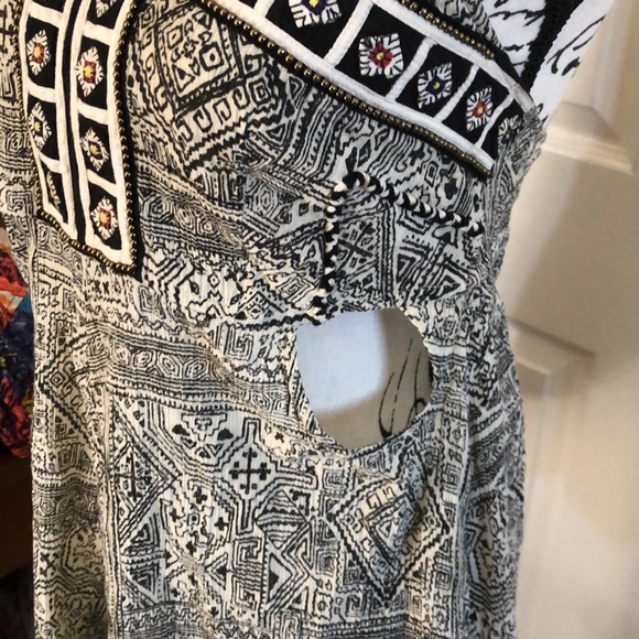 Cleobella Tribal Halter cutout beaded romper - Picture 7 of 11